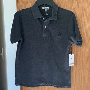 Beverly Hills Polo Club Boys Charcoal Polo Shirt